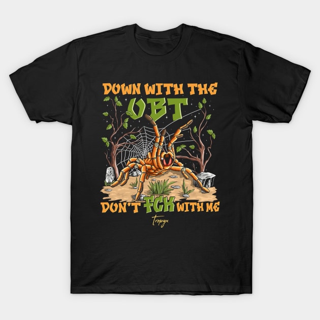 Orange Baboon Tarantula (OBT) T-Shirt by Tropyx